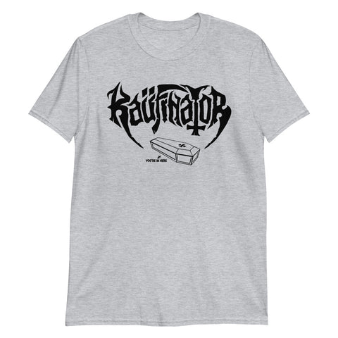 Kaufinator bones t-shirt w/black logo (Custom 1 sided)